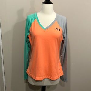 Fila Sport color block long sleeve shirt